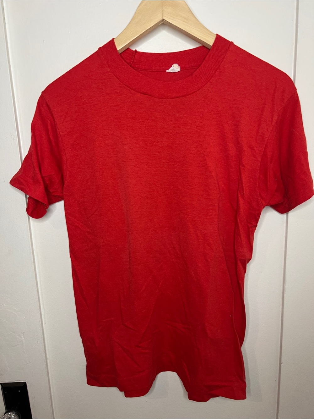 Vintage Screen Stars Red Short Sleeve Crew Neck Tee